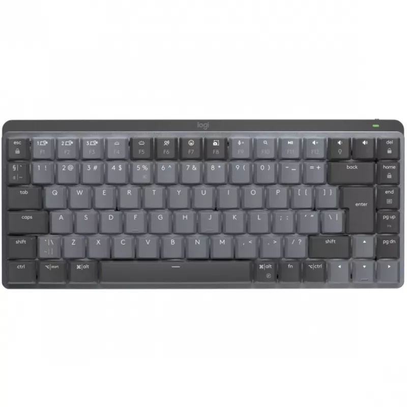 LOGITECH MX Mechanical Mini Minimalistlik juhtmevaba valgustatud klaviatuur - GRAPHITE - (US) INTL - 2,4GHZ/BT - N/A - EMEA - CLICKY