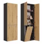 Topeshop NEL 1K DD ANT/ART KP vannitoakapp Grafiit, Tamm