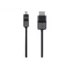 Mini DisplayPort-HDTV-kaabel, 1,8 m, Mini DisplayPort, HDMI, isane, isane, must
