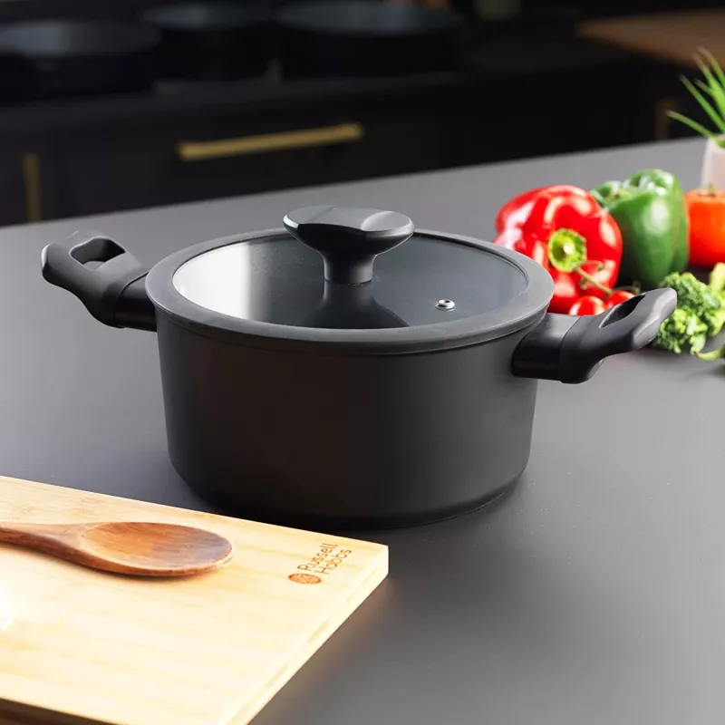 Stockpot Russell Hobbs RH01863EU7 20 cm Crystaltech cookware roostevaba teras klaasist kaas