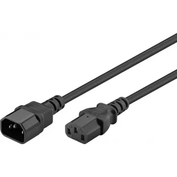 Goobay IEC seadme pikendusjuhe, 1,8 m, must (59570)