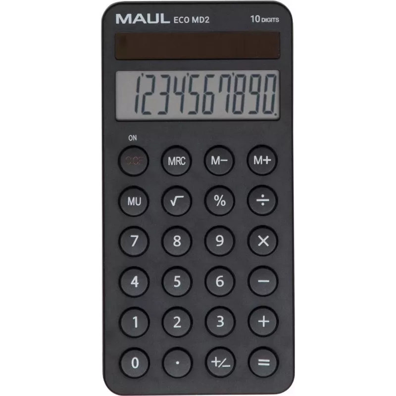 MAUL ECO MD2 kalkulaatoriümbrisega lihtne kalkulaator must (7275290)