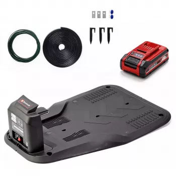 Power X-Change Robot Mower FREELEXO CAM PLUS 600 (Punane/must, Li-Ion Battery Plus 4,0Ah, Kaamera + Andur)