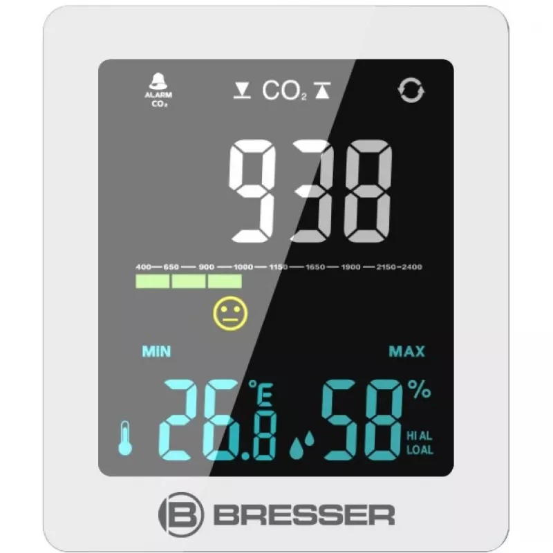 Õhukvaliteedi mõõtja Bresser Optics 7004020GYE000 CO2 temperatuur 0–50 °C