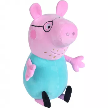 Pehme plüüsist mänguasi SIMBA Peppa Pig Papa Pig, 37 cm, plüüsfguur kaisutamiseks ja mängimiseks