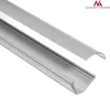 Kaabli painduv toru MACLEAN MCTV-575 põrandale, valge, 1,5 m, laius 43 mm, kõrgus 2,3–3,2 cm