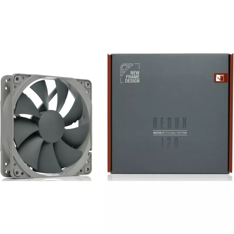 Korpuse ventilaator Noctua NF-P12 redux-1300 PWM, 120 mm, 1300 RPM, 12 V, 4-pin PWM, 92,3 m³/h, 19,8 dB