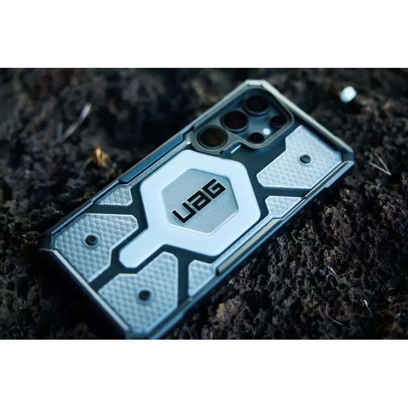 Urban Armor Gear Pathfinder Clear mobiiltelefoni ümbris 17,3 cm (6,8) Kaitseümbris Must, Hõbedane