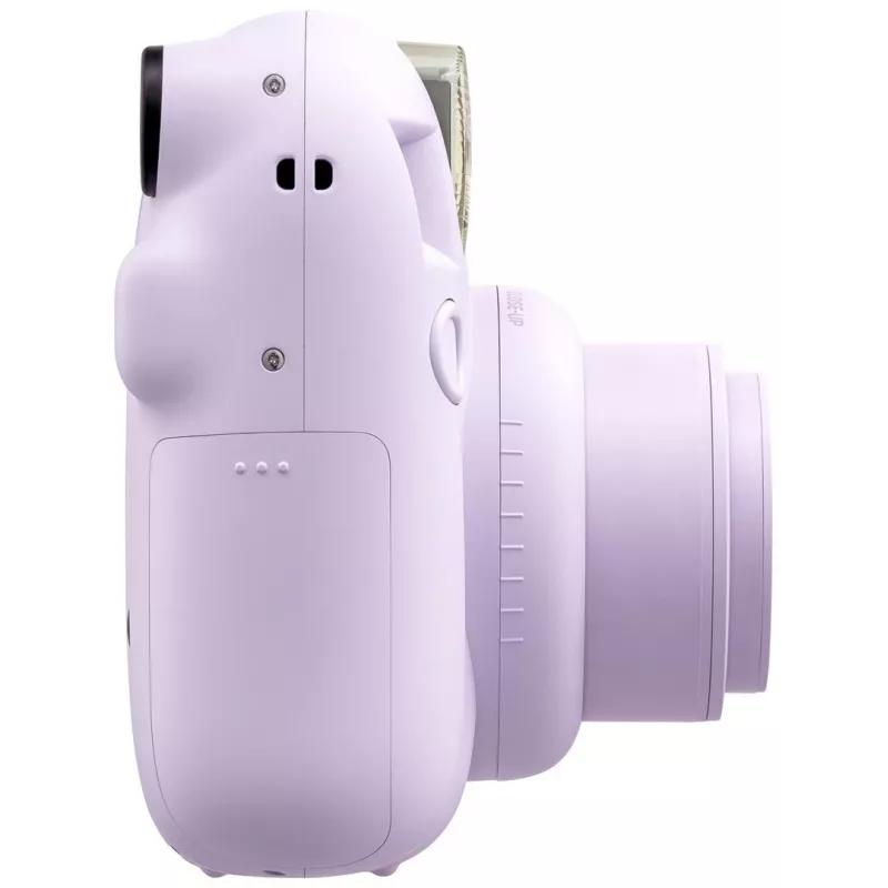 Kiirkaamera Fujifilm Instax Mini 12 lilla — pilt 86×54 mm, film 62×46 mm, 60 mm fookuskaugus