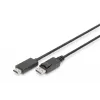 Adapterkaabel Displayport 1.2 lukustusega 4K 60Hz UHD tüüp DP/HDMI A M/M must 2 m