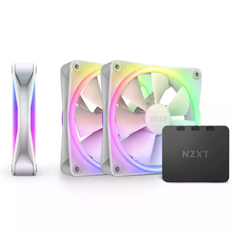 Ventilaator NZXT F120 RGB DUO kolmikpakend 12 cm valge 500-1800 RPM