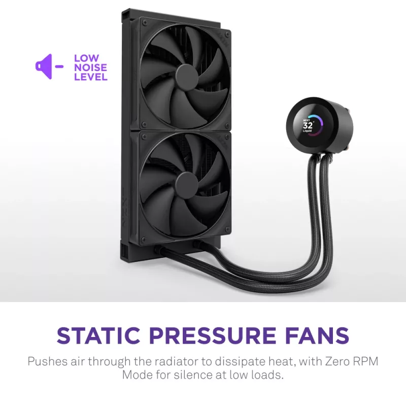 Kõik-ühes vedelikjahuti NZXT Kraken Plus 280 14 cm must