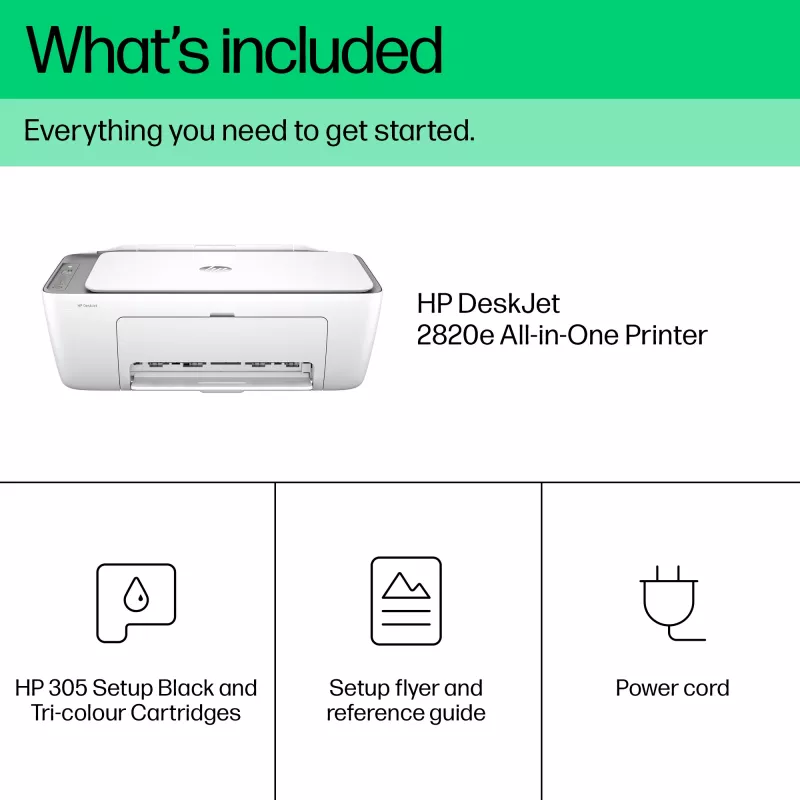 HP DeskJet 2820e traadita mitmeotstarbeline värviprinter, Instant Ink; koopiamasin, skanner