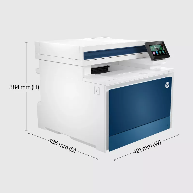 HP Color LaserJet Pro MFP 4302fdw printer, laser, värvitrükk, 600 x 600 DPI, A4, otsetrükk, sinine, valge