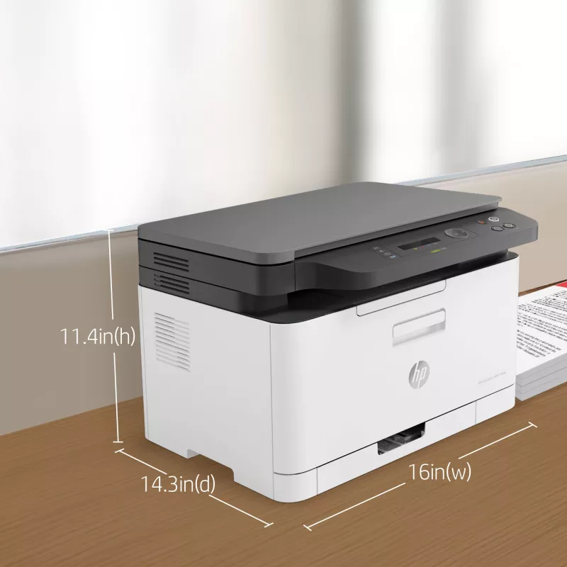 Multifunktsionaalne laserprinter HP Color Laser MFP 178nw — Värviprintimine, A4, 18 ppm (M/V), Wi‑Fi, Ethernet, Dupleksskaneerimine