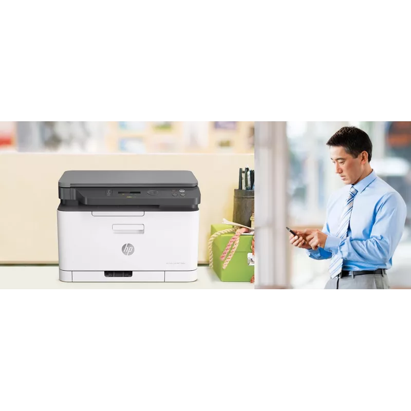 Multifunktsionaalne laserprinter HP Color Laser MFP 178nw — Värviprintimine, A4, 18 ppm (M/V), Wi‑Fi, Ethernet, Dupleksskaneerimine