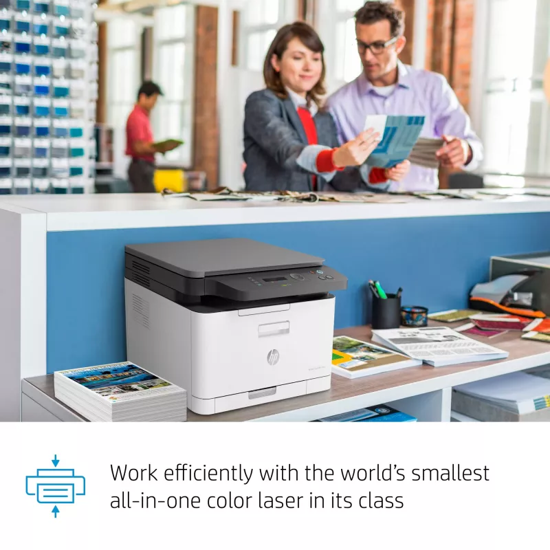 Multifunktsionaalne laserprinter HP Color Laser MFP 178nw — Värviprintimine, A4, 18 ppm (M/V), Wi‑Fi, Ethernet, Dupleksskaneerimine