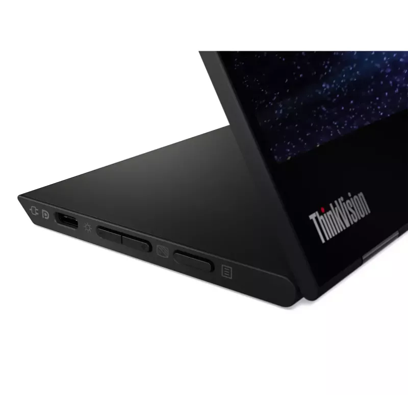 Lenovo ThinkVision M14t arvutimonitor 35,6 cm (14 tolli) 1920 x 1080 pikslit Full HD LED puuteekraaniga must
