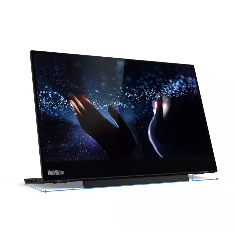 Lenovo ThinkVision M14t arvutimonitor 35,6 cm (14 tolli) 1920 x 1080 pikslit Full HD LED puuteekraaniga must