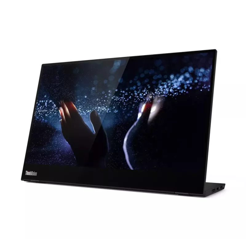 Lenovo ThinkVision M14t arvutimonitor 35,6 cm (14 tolli) 1920 x 1080 pikslit Full HD LED puuteekraaniga must