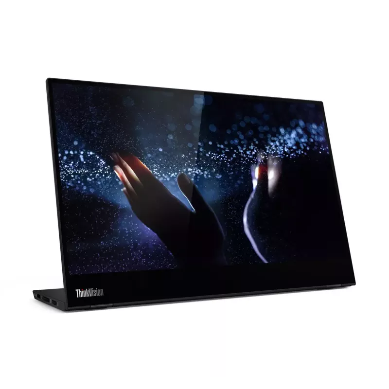 Lenovo ThinkVision M14t arvutimonitor 35,6 cm (14 tolli) 1920 x 1080 pikslit Full HD LED puuteekraaniga must