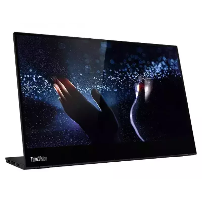 Lenovo ThinkVision M14t arvutimonitor 35,6 cm (14 tolli) 1920 x 1080 pikslit Full HD LED puuteekraaniga must