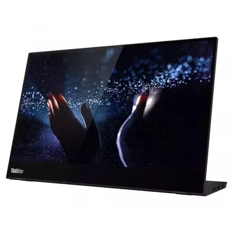 Lenovo ThinkVision M14t arvutimonitor 35,6 cm (14 tolli) 1920 x 1080 pikslit Full HD LED puuteekraaniga must
