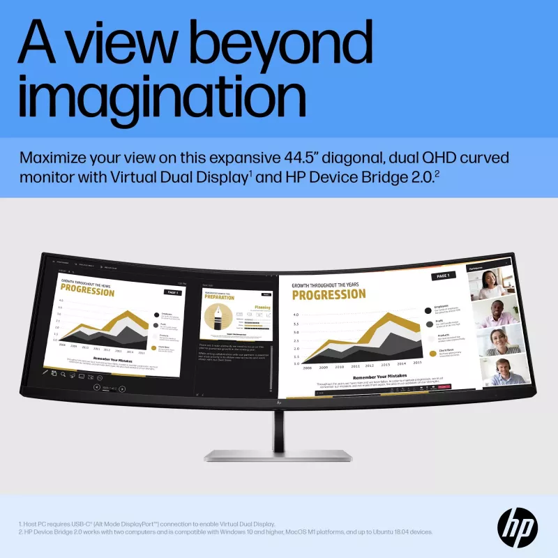 Monitor HP E45c G5 44.5 tolli Dual QHD LCD 5120 x 1440
