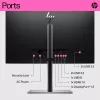 HP E24t G5 FHD puuteekraaniga monitor, 60,5 cm (23,8 tolli), 1920 x 1080 pikslit, Full HD, LCD, 5 ms, must