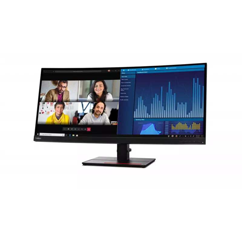 Lenovo ThinkVision P34w-20 arvutimonitor 86,7 cm (34,1 tolli) 3440 x 1440 pikslit Wide Quad HD LED must