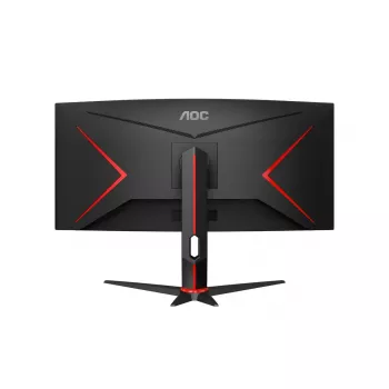 34-tolline AOC CU34G2XP/BK VA monitor, 3440×1440, 21:9, 180 Hz, 1 ms, 2×HDMI, must