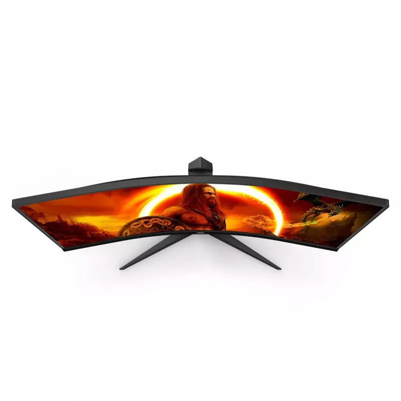 34-tolline AOC CU34G2XP/BK VA monitor, 3440×1440, 21:9, 180 Hz, 1 ms, 2×HDMI, must