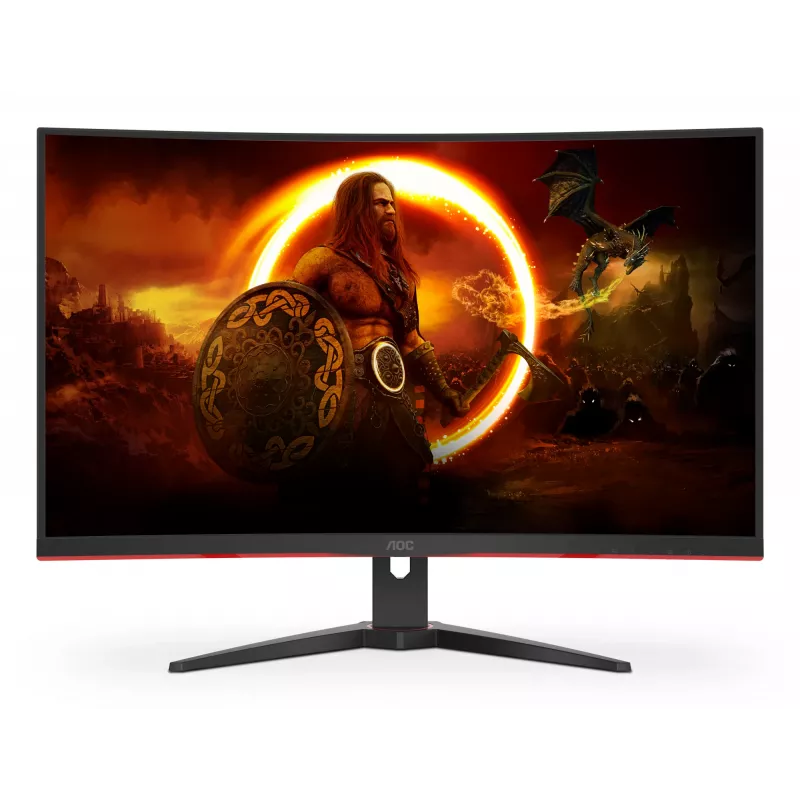 AOC G2 C32G2ZE/BK arvutimonitor 80 cm (31,5 tolli) 1920 x 1080 pikslit Full HD LED must, punane