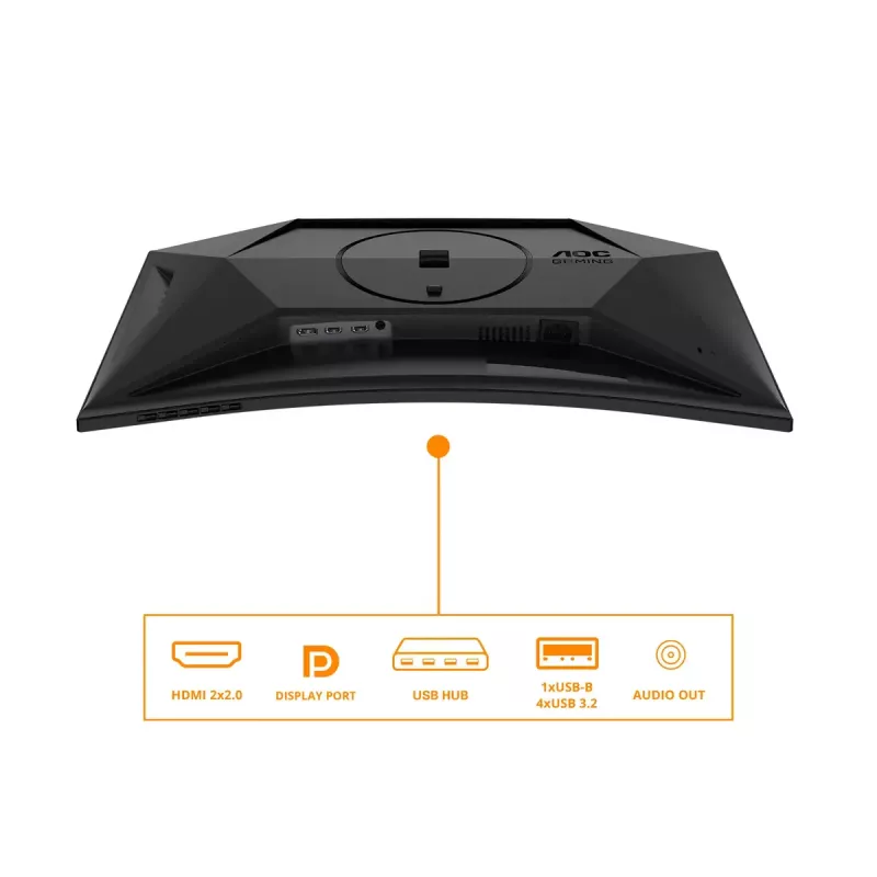 AOC G4 C27G4ZXU arvutimonitor 68,6 cm (27 tolli) 1920 x 1080 pikslit Full HD LED must