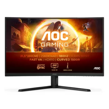 AOC G4 CQ32G4VE arvutimonitor 80 cm (31,5 tolli) 2560 x 1440 pikslit Quad HD LCD must, hall