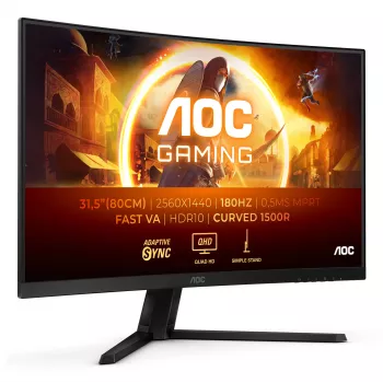 AOC G4 CQ32G4VE arvutimonitor 80 cm (31,5 tolli) 2560 x 1440 pikslit Quad HD LCD must, hall