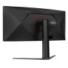 AOC G4 CU34G4Z arvutimonitor 86,4 cm (34 tolli) 3440 x 1440 pikslit Wide Quad HD LED must, punane