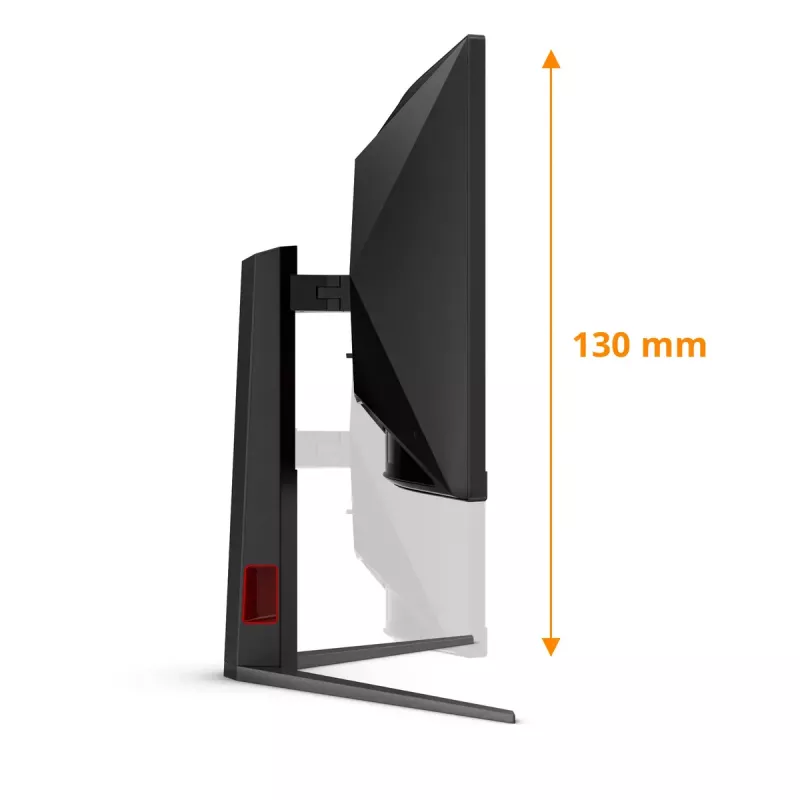 AOC G4 CU34G4 arvutimonitor 86,4 cm (34 tolli) 3440 x 1440 pikslit Wide Quad HD LED must, punane