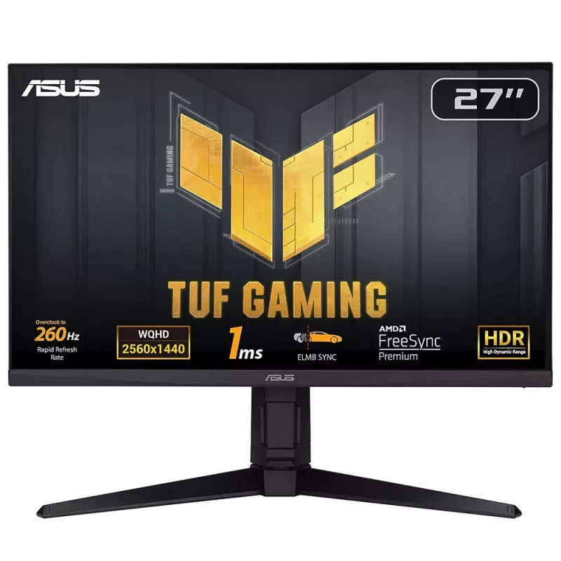 ASUS TUF Gaming VG27AQML1A arvutimonitor 68,6 cm (27 tolli) 2560 x 1440 pikslit Wide Quad HD LCD must