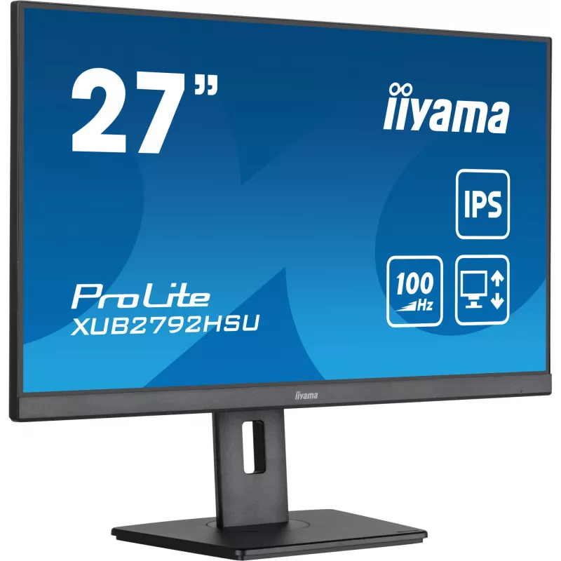 iiyama XUB2792HSU-B6 arvutimonitor 68,6 cm (27 tolli) 1920 x 1080 pikslit Full HD LED must