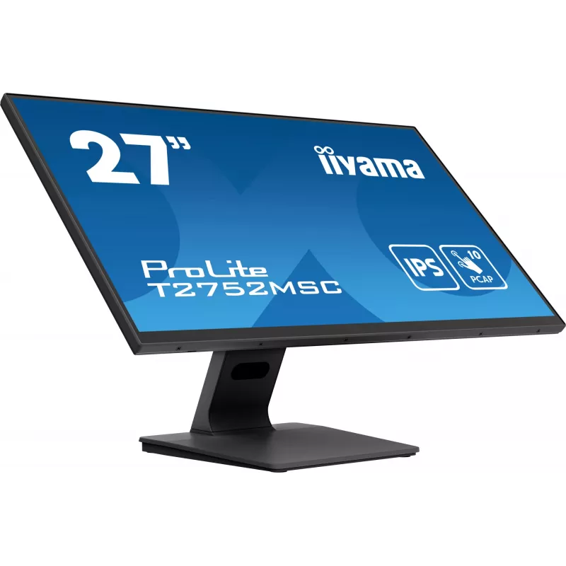 iiyama ProLite T2752MSC-B1 arvutimonitor 68,6 cm (27 tolli) 1920 x 1080 Full HD LED puuteekraaniga must