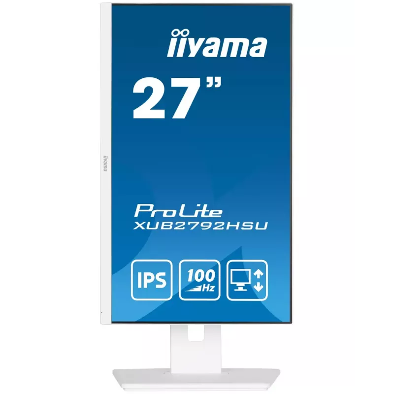 iiyama ProLite XUB2792HSU-W6 arvutimonitor 68,6 cm (27 tolli) 1920 x 1080 pikslit Full HD LED Valge