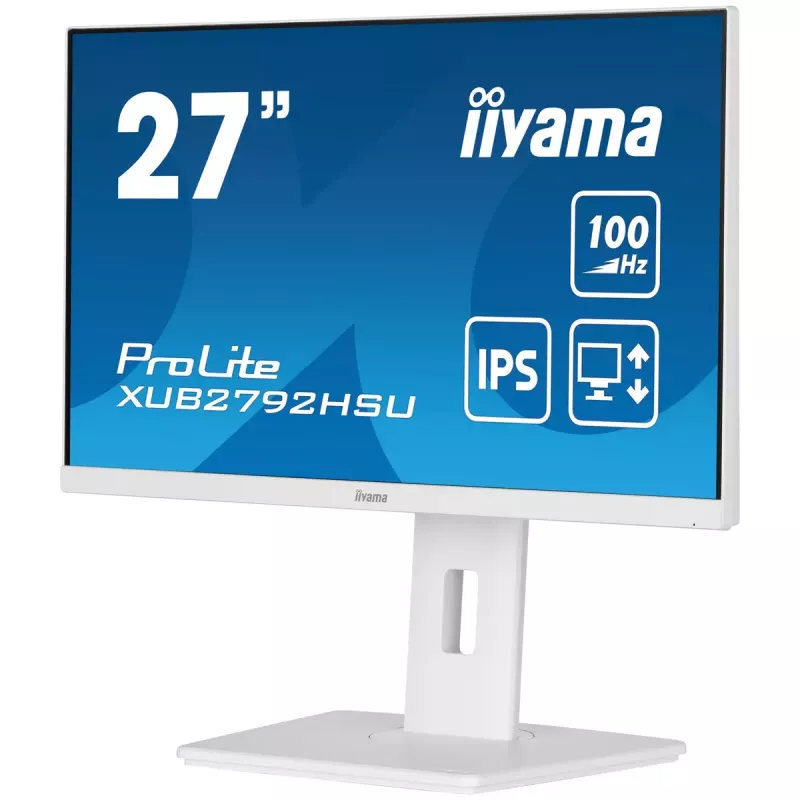 iiyama ProLite XUB2792HSU-W6 arvutimonitor 68,6 cm (27 tolli) 1920 x 1080 pikslit Full HD LED Valge