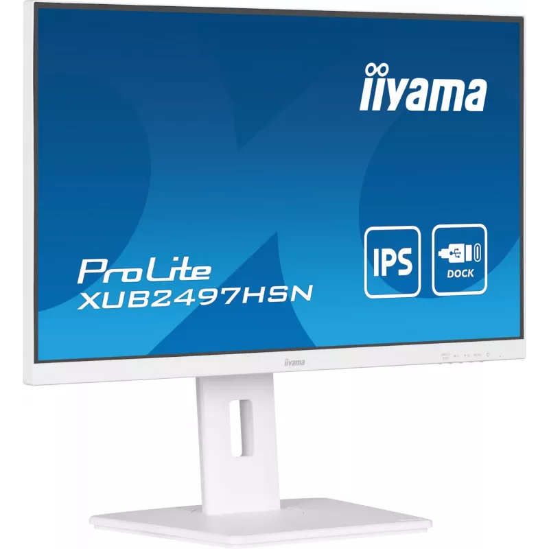 iiyama ProLite XUB2497HSN-W2 arvutimonitor 60,5 cm (23,8 tolli) 1920 x 1080 pikslit Full HD LED Valge