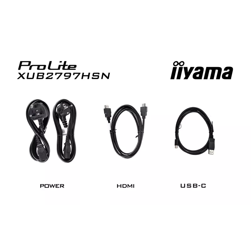 iiyama ProLite XUB2797HSN-B2 arvutimonitor 68,6 cm (27 tolli) 1920 x 1080 pikslit Full HD LED must