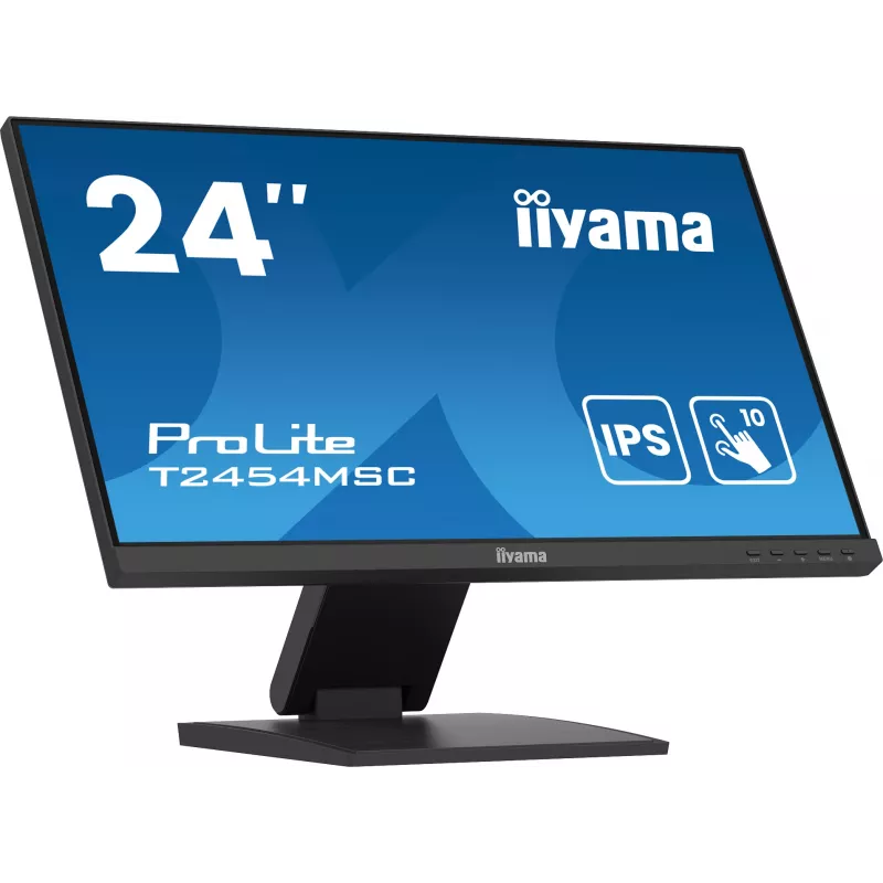 iiyama ProLite T2454MSC-B2AG arvutimonitor 60,5 cm (23,8 tolli) 1920 x 1080 pikslit Full HD LED puuteekraan mitme kasutajaga must
