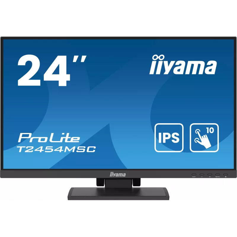 iiyama ProLite T2454MSC-B2AG arvutimonitor 60,5 cm (23,8 tolli) 1920 x 1080 pikslit Full HD LED puuteekraan mitme kasutajaga must