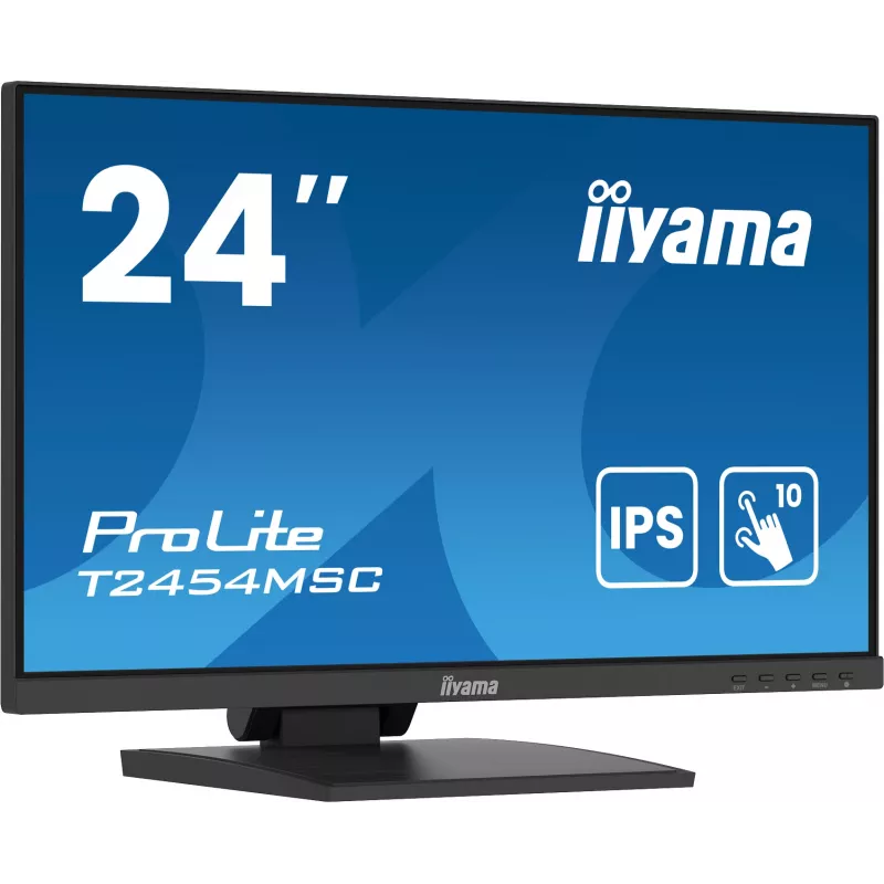 iiyama ProLite T2454MSC-B2AG arvutimonitor 60,5 cm (23,8 tolli) 1920 x 1080 pikslit Full HD LED puuteekraan mitme kasutajaga must