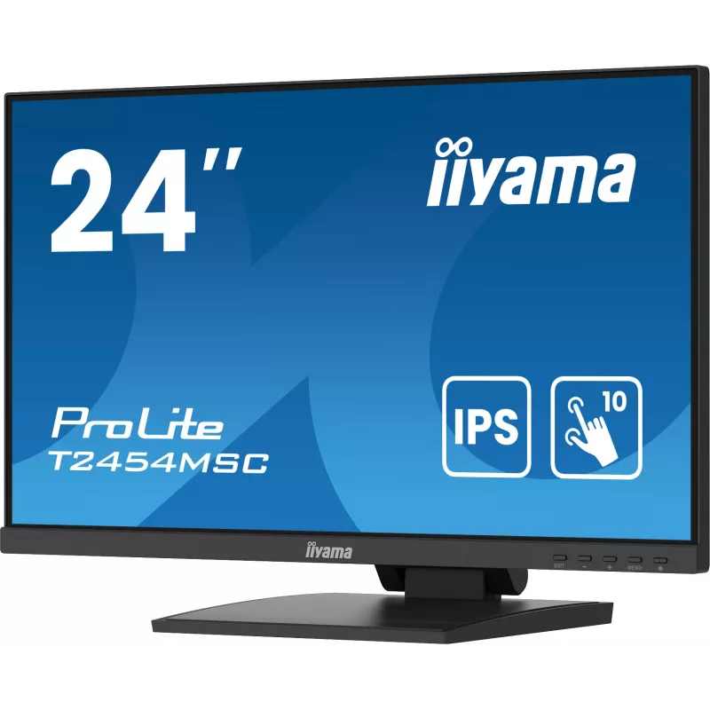 iiyama ProLite T2454MSC-B2AG arvutimonitor 60,5 cm (23,8 tolli) 1920 x 1080 pikslit Full HD LED puuteekraan mitme kasutajaga must