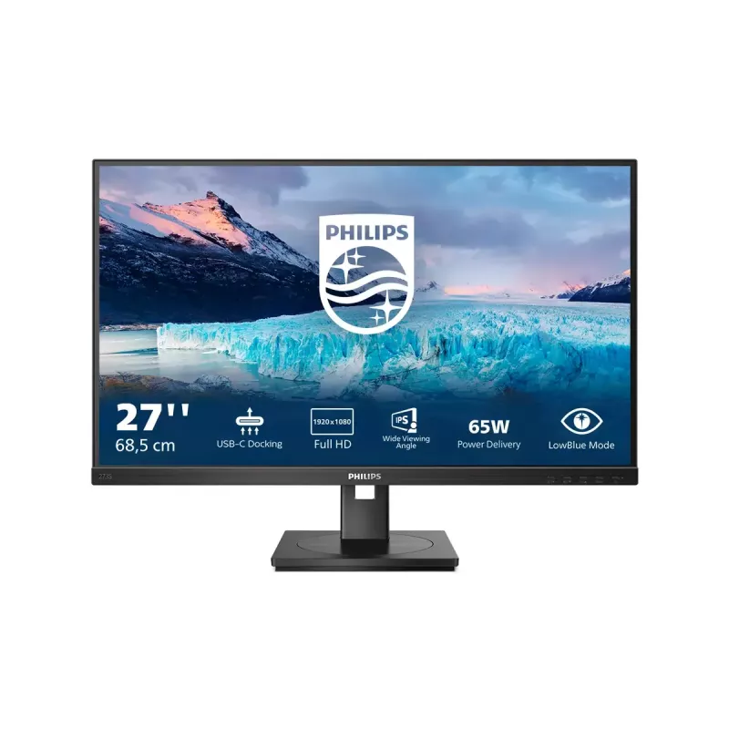Philips S Line 273S1/00 arvutimonitor 68,6 cm (27 tolli) 1920 x 1080 pikslit Full HD LCD must